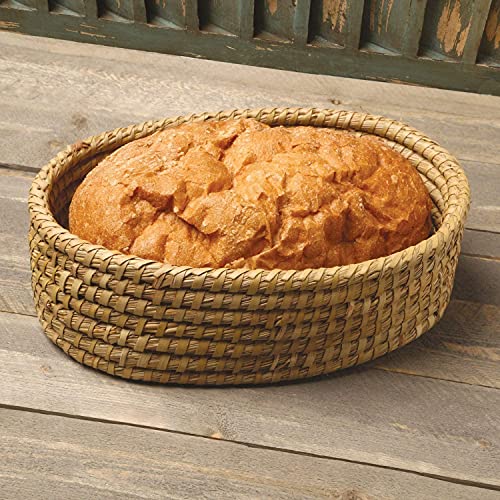 Bread Basket with Warming Stone-Terracotta, Serve Warm Sourdough,Tortilla, Roti, Hot Plate Trivet for Buffet Food Warmer, Banneton, Bread Baker Gift for Bread Maker Women & Men House Warming, New Home