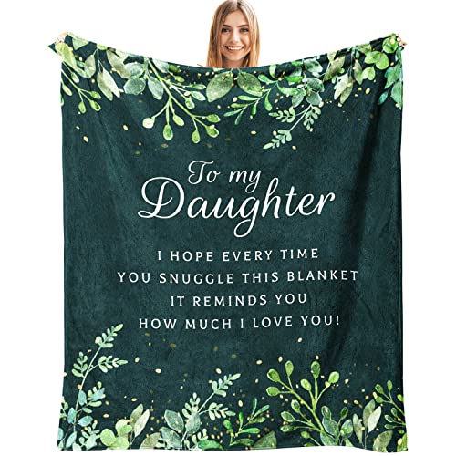 Sbangtu Gifts for Daughter, Mothers Day Daughter Gifts from Mom Blankets 50''x60'', Birthday Gifts for Daughter, Daughter Gifts from Dad, Graduation Daughter Gifts for Daughter