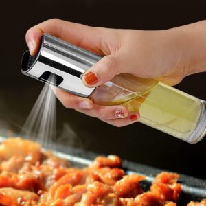 NIKKIER Oil Sprayer for Cooking,100ml Olive Oil Spritzer,Oil Sprayer for Air Fryer, Salad,BBQ,Roasting