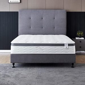 oliver & smith since 1921 twin mattress - 10 inch cool memory foam & hybrid spring mattress with breathable cover - comfort plush euro pillow top - bed in a box