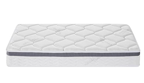 OLIVER & SMITH SINCE 1921 Twin Mattress - 10 Inch Cool Memory Foam & Hybrid Spring Mattress with Breathable Cover - Comfort Plush Euro Pillow Top - Bed in a Box