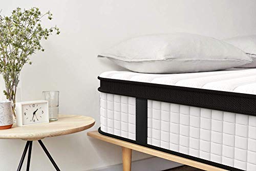 Inofia Twin XL Mattress, 12 Inch Hybrid Innerspring Single Mattress in a Box, Cool Bed with Breathable Soft Knitted Fabric Cover