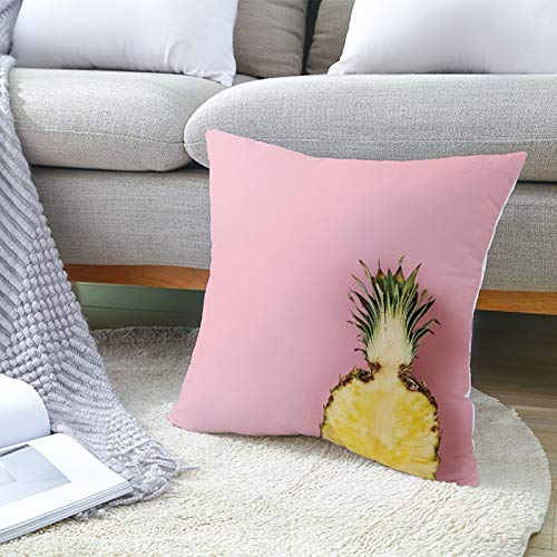 Couch Pillow Covers Farmhouse Style Cushion Bag Pineapples Outdoor Waterproof Cotton Decorative Throw Pillow Covers Living Room Sofa Multi-Color 16X16In
