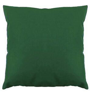 saffron floor cushion cover decorative extra large pillowcase bottle green 32x32 inch (80x80 cm) cotton plain solid removable cover, insert not included