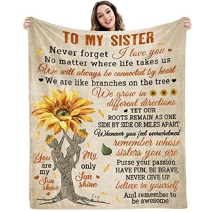 qixnzagr sisters gifts from sister sister birthday gifts from sister to my sister custom blanket big sister gift soul sister gifts for women personalized throw blanket 60 inch x 50 inch