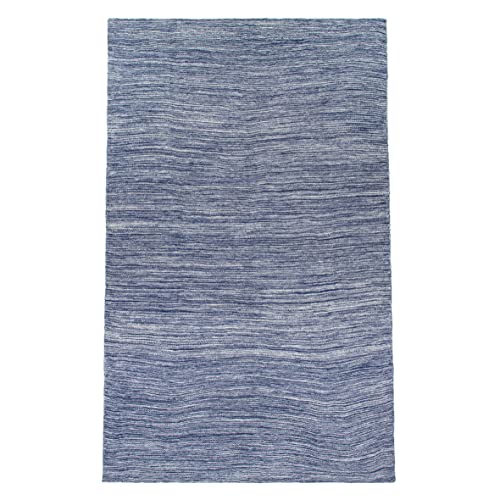 Saturday Park Navy Blue Knitted Throw Blanket - Soft Couch, Bed Blanket - 100% Cotton - Warm and Cozy - Oeko-TEX Certified