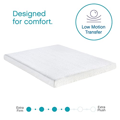 Classic Brands 4.5-Inch Cool Gel Memory Foam Replacement Mattress for Sleeper Sofa Bed Queen, Plush