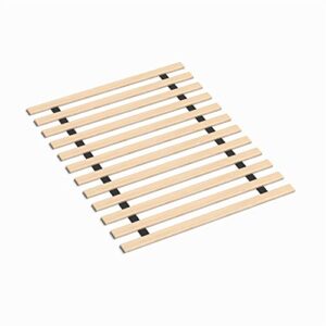 mayton 0.75-inch heavy duty mattress support wooden bunkie board/slats, queen, beige