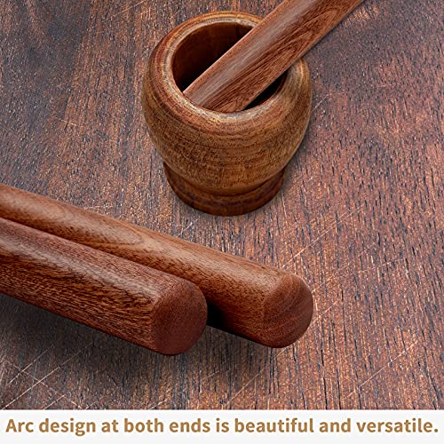 Wood Rolling Pin, Extra Long Thickened Rolling Pin for Baking, Wooden Dough Roller with Round Design at Both Ends for Multipurpose Aisoso (17.7 X 1.38 inches, Natural)