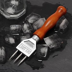 Ice Pick Stainless Steel with Safety Wooden Handle for Kitchen Tool