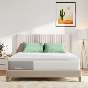 novilla full size mattress, 12 inch gel memory foam full mattress for cooling sleep & pressure relief, medium soft with motion isolation, mattress in a box, lullaby