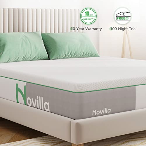 Novilla Full Size Mattress, 12 Inch Gel Memory Foam Full Mattress for Cooling Sleep & Pressure Relief, Medium Soft with Motion Isolation, Mattress in a Box, Lullaby