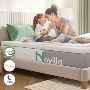 Novilla Full Size Mattress, 12 Inch Gel Memory Foam Full Mattress for Cooling Sleep & Pressure Relief, Medium Soft with Motion Isolation, Mattress in a Box, Lullaby
