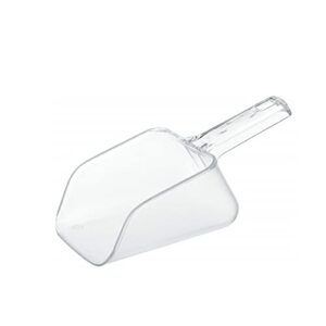 rubbermaid commercial products bouncer ice scoop, 32 ounce, clear, for ingredient bins or freezer, small plastic