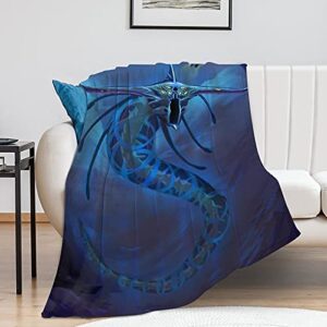 Subnautica Merch Blanket and Throw Comfy Warm Novelty Sherpa Blanket for Bed Sofa Office Travel Gift