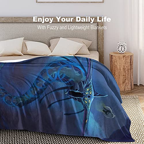 Subnautica Merch Blanket and Throw Comfy Warm Novelty Sherpa Blanket for Bed Sofa Office Travel Gift