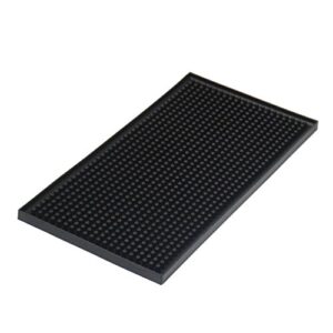 yisharry li bar mat 6" x 12" kitchen square rubber service spill mat pvc black ktv bar drying dish mats