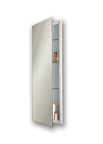 Jensen 663BC Low Profile Narrow Body Medicine Cabinet with Polished Mirror, 15-Inch by 36-Inch