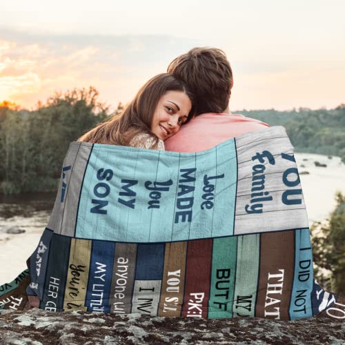 Omokil Son in Law Gifts - Son in Laws Gifts from Mother in Law - Gift for Son-in-Law - Son in Law Wedding Gift - Best Birthday Gifts for Son in Law - Future Son in Law Gift Blankets (50" X 60")