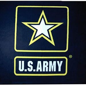 United States U.S. Army Star Black 50x60 Inch 50"x60" Throw Blanket Super Soft Plush Fleece