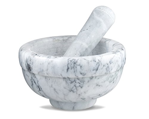 Sagler mortar and pestle set Marble Grey 3.75 inches diameter