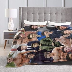 Ultra-Soft Fluffy Zac Efron Blanket Home Decor Throw Blanket Gift for Adults/Kids 50in×40in