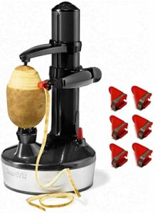 this item starfrit rotato express 2.0 + 6 replacement blades | updated model - electric peeler (black)