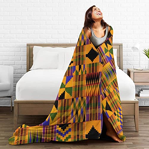 African Blankets & Throws Blanket Soft, African Art Throw Blanket Blanket Flannel Blanket for Home Outdoor(50"x40")