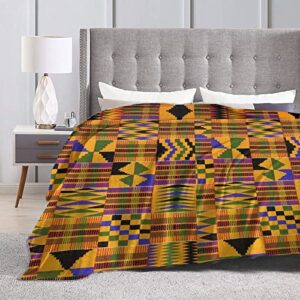 African Blankets & Throws Blanket Soft, African Art Throw Blanket Blanket Flannel Blanket for Home Outdoor(50"x40")