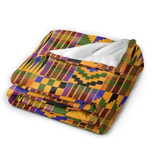 African Blankets & Throws Blanket Soft, African Art Throw Blanket Blanket Flannel Blanket for Home Outdoor(50"x40")