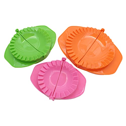 Zoie + Chloe Set of 3 Dough Press - Plastic Pastry Shaper & Empanada Maker Press With Crimped Crust Edges - Kitchen Tools For Making Dumplings, Hand Pie, Ravioli, Pierogi, Turnover - 4”, 5”, 6”