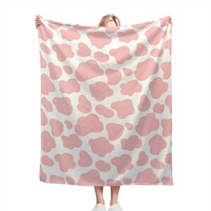 mazacuir pink cow print blanket cow blanket,pink throw blanket cow print throw blankets ,cow throw blanket, cow blanket for adults cowprint blanket -40x50 in-01