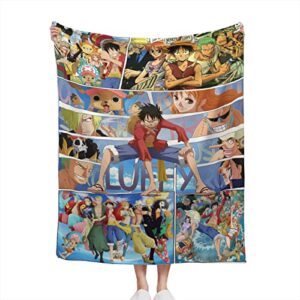 anime blanket soft lightweight flannel fleece cartoon throw blanket for couch sofa bed 50"x40"
