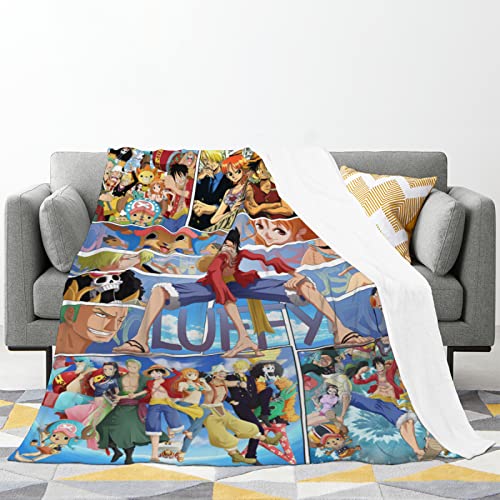 Anime Blanket Soft Lightweight Flannel Fleece Cartoon Throw Blanket for Couch Sofa Bed 50"x40"