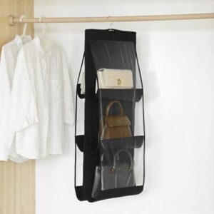 NARFIRE Wardrobe Handbag Storage Bag Double-Sided Six-Layer Hanging Bag Non-Woven Hanging Storage Bag