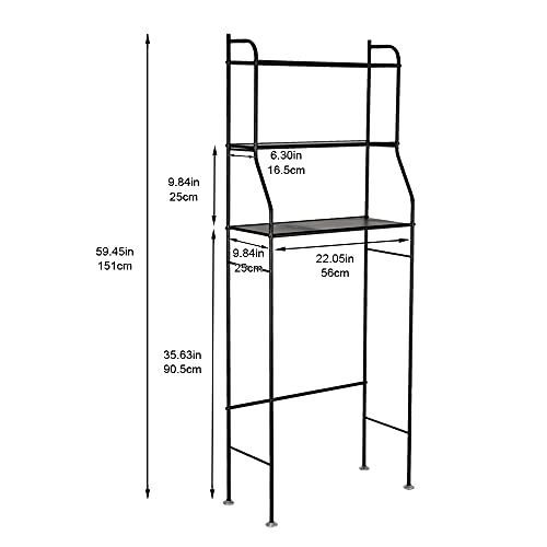 Ochine 3 Tier Toilet Rack Bathroom Storage Shelf Industrial Bathroom Organizer Over Toilet Storage Rack Space Saver Rustic Wall Shelves Cabinet for Bathroom Living Room Kitchen (Ship from USA)