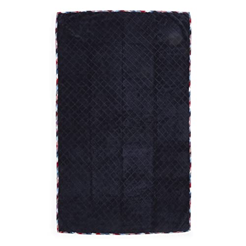 Vera Bradley Women's Fleece Solid Throw Blanket, Patriotic Plaid, 80 X 50