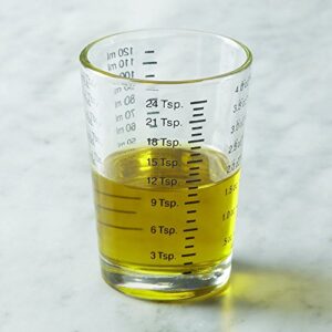 Fox Run Brands 4-Ounce Mini Measuring Glass, Regular, Clear