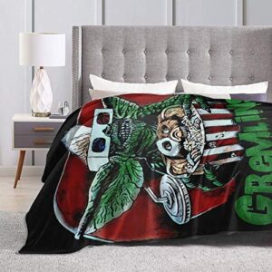 Needlove Gremlins-Gizmo Throw Blanket Suitable Ultra Soft Weighted Bedding Fleece Blanket for Sofa Bed Office 50"x40" Travel Multi-Size for Adult