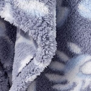 Vera Bradley Women's Fleece Plush Shimmer Throw Blanket, Frosted Lace Navy, 80 X 50