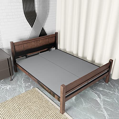 Greaton, 1.5-Inch Split Bunkie Board for Mattress/Bed Support - Fully Assembled, Improved Comfort and Support, King, Gray.