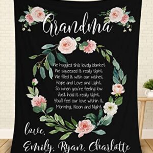 Grandma Blanket from Grandkids, Gifts for Grandma from Grandkids, Throw Blanket Grandma Birthday Gifts, Grandma Blanket Throw, Grandma Gifts from Grandkids, Christmas Grandma Gifts.