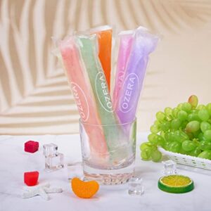 150 Pack Popsicle Bags, Ice Pop Bags for Kids Adults, BPA Free Freezer Tubes with Zip Seals, Disposable Ice Popsicle Molds Bags with Funnel for DIY Healthy Snacks, Yogurt, Juice and Fruit Smoothies