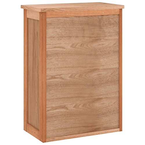 vidaXL Wall-Mounted Bathroom Cabinet Wall Mounted Over-The-Toilet Storage Organizer Space Saver Medicine Cabinet with Shelf Solid Wood Walnut