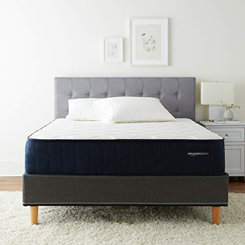 Amazon Basics Signature Hybrid Mattress - Cushion Firm Feel - Gel Infused Memory Foam for Deeper Support - Cool to Touch top Fabric - CertiPUR-US Certified - 12-inch, Queen