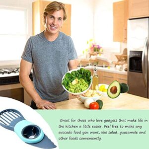 Avocado Slicer 3 in 1 Avocado Peeler Avocado Knife Multifunctional Avocado Cutter Tool with Non Slip Grip Handle Easy to Use (Fruit green)