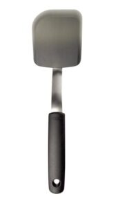 oxo good grips silicone cookie spatula, gray, 3 inches