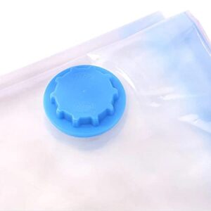 3PCS Vacuum Bag For Clothes Storage Bag With Valve Home Organizer Transparent Foldable Compressed Large Seal Space Saving Seal Bags (70x90cm)