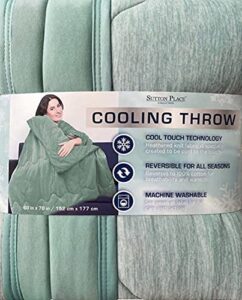 sutton place cooling throw green