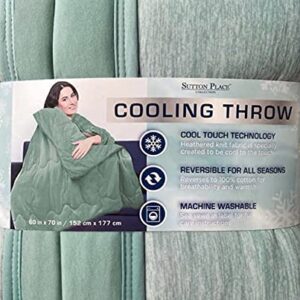 Sutton Place Cooling Throw Green